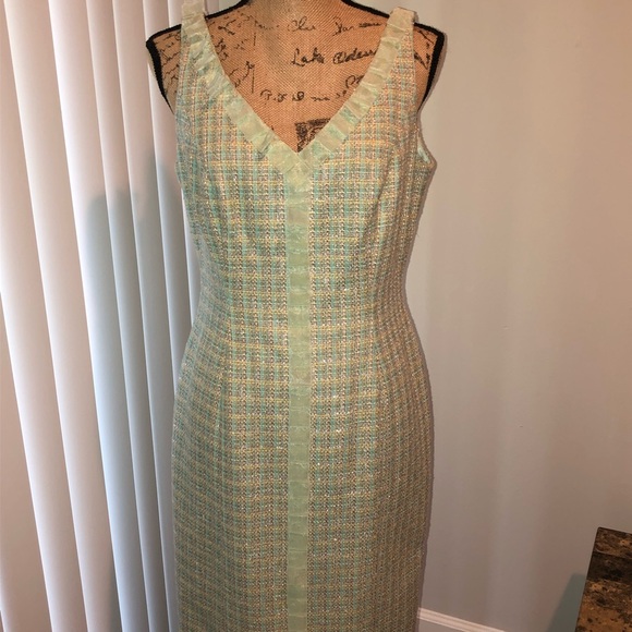 Vintage Carmen Marc Valvo collection sz 10 dress designer romantic night out - Picture 4 of 10
